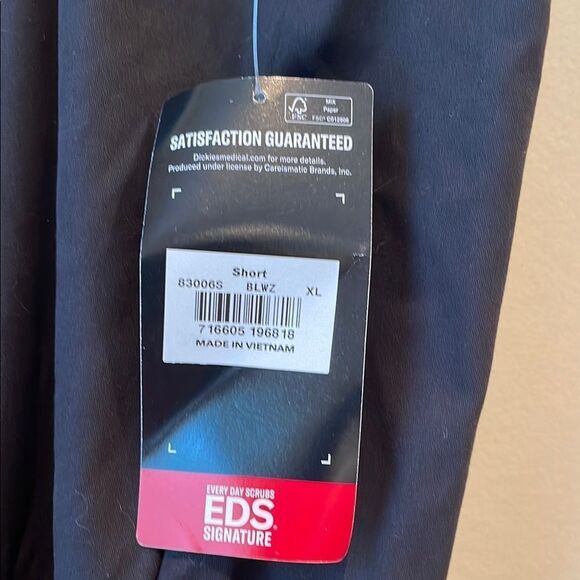 Dickies Unisex Medical Scrubs Black Joggers - Picture 3 of 7